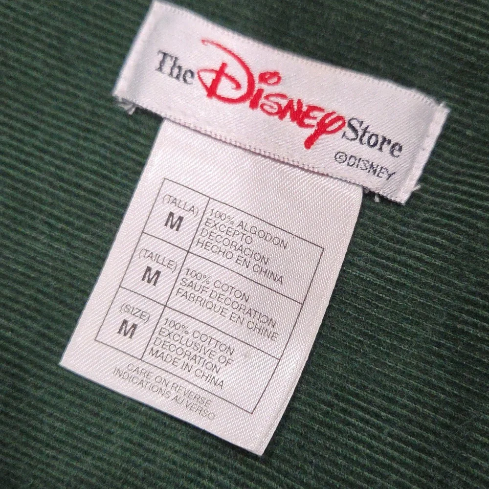 Vintage Disney Tigger Green Corduroy Button-Up Shirt - Picture 3 of 6
